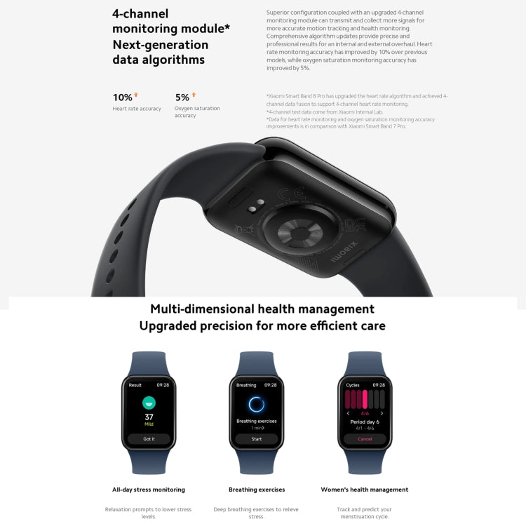 Original Xiaomi Mi Band 8 Pro Global 1.74 inch AMOLED Full Color Screen 5ATM Waterproof Smart Watch, Support GPS / NFC / Heart Rate Original Xiaomi Mi Band 8 Pro Global 1.74 inch AMOLED Full Color Screen 5ATM Waterproof Smart Watch, Support GPS / NFC / Heart Rate